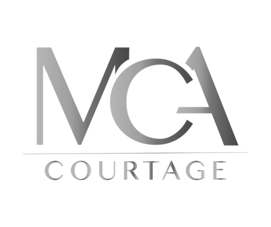 logo mca courtage noir blanc