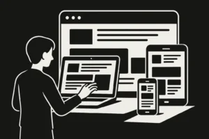 site vitrine responsive illustration conceptuelle